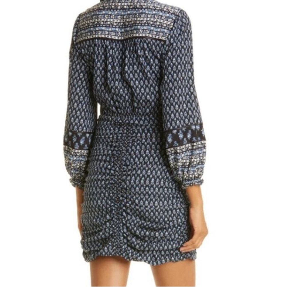 Veronica Beard Black-Blue and White Patterned Dress Size 6 - Picture 3 of 12